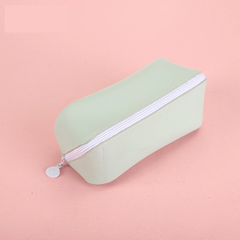 Large Capacity PU Leather Pencil Case