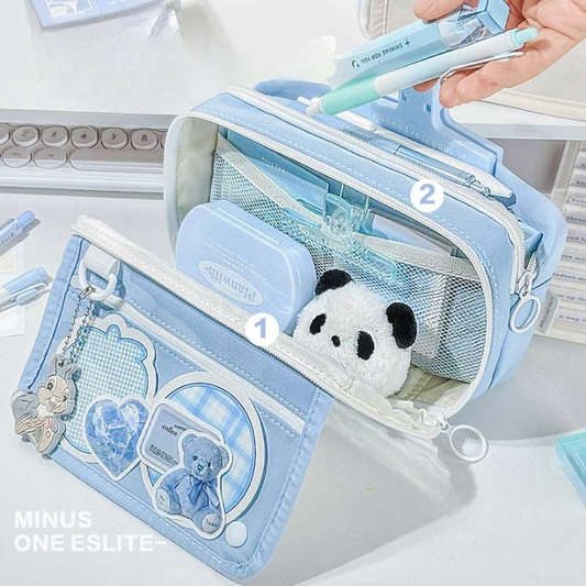 Multi-function Transparent Pencil Bag