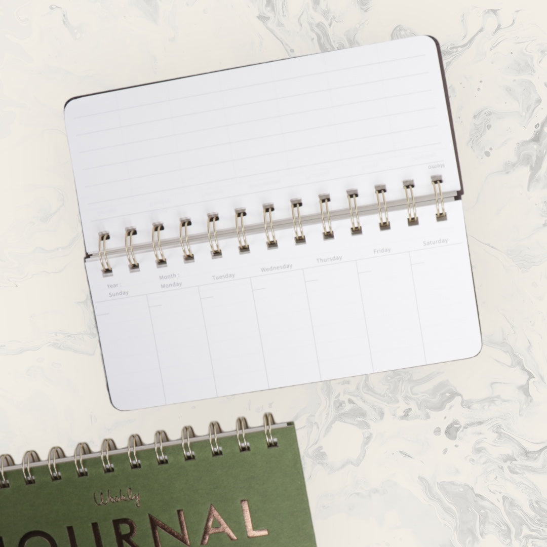 Landscape Coil Weekly Planner Journal