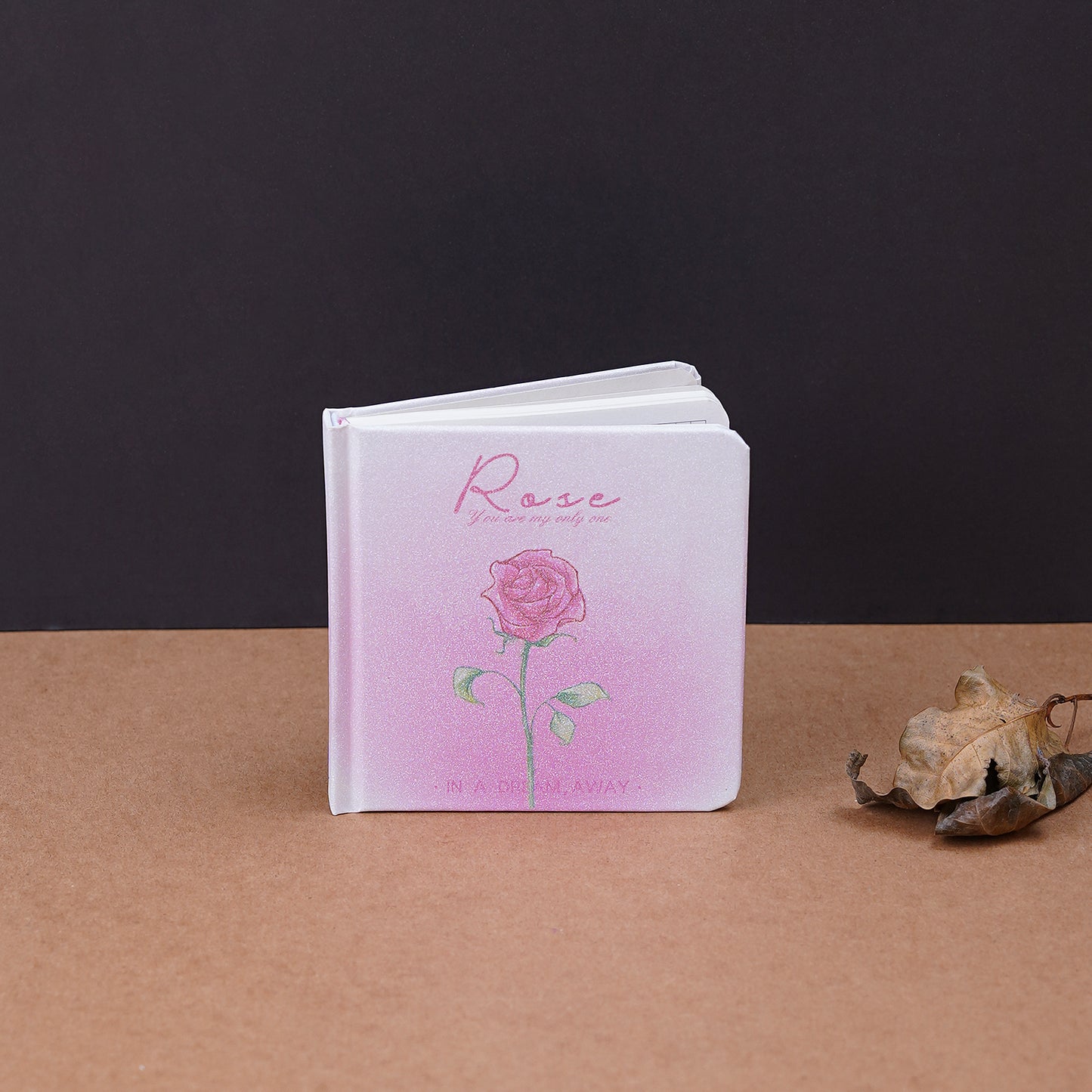 Glittery Square Hard Cover Grid Journal