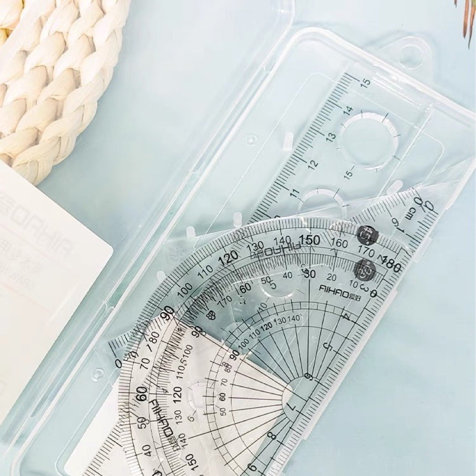 Transparent 4 Piece Geometry Box