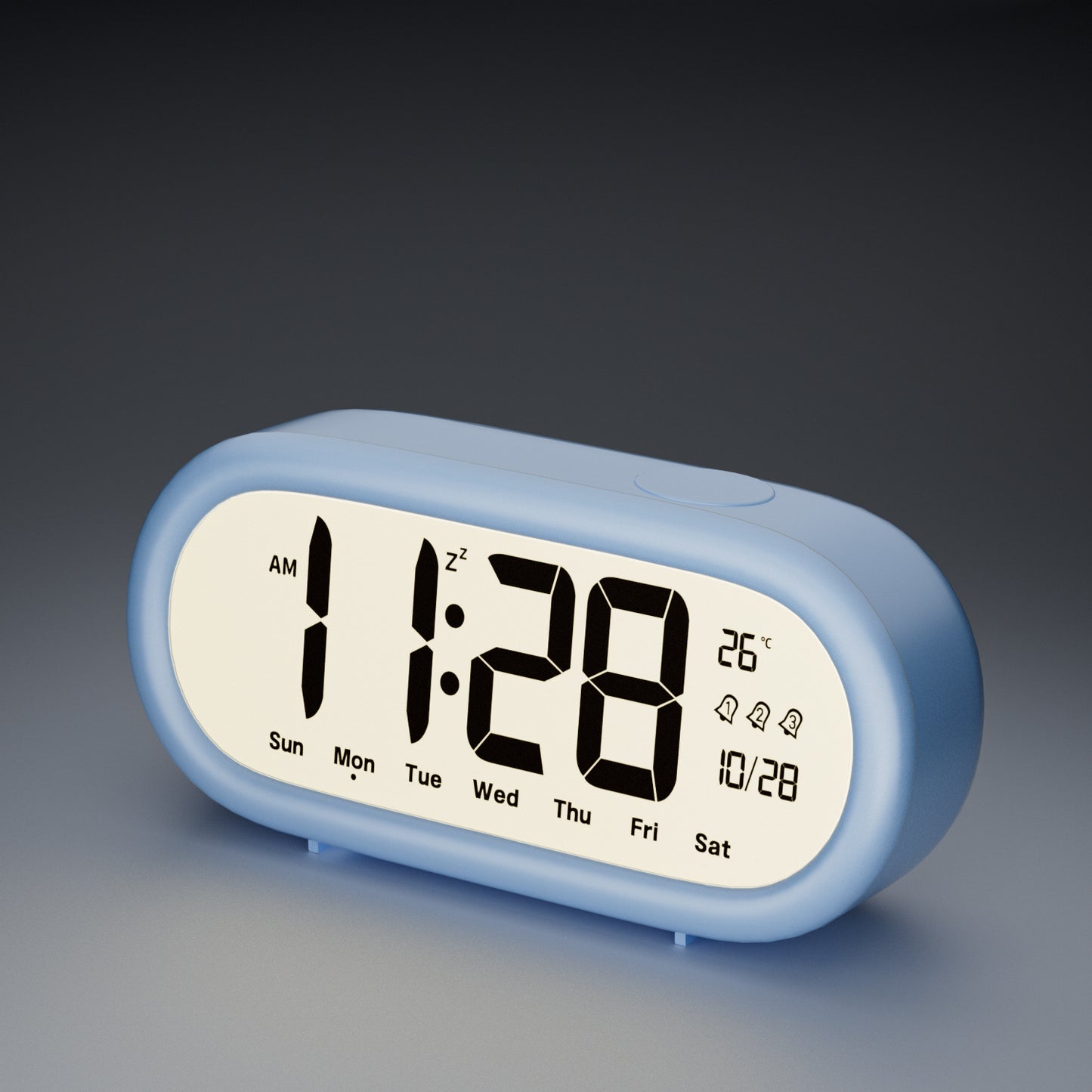 LED Digital Alarm Clock with Temperature Display