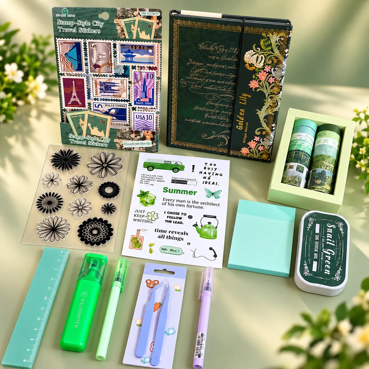 Pastel Green Essentials Journaling kit