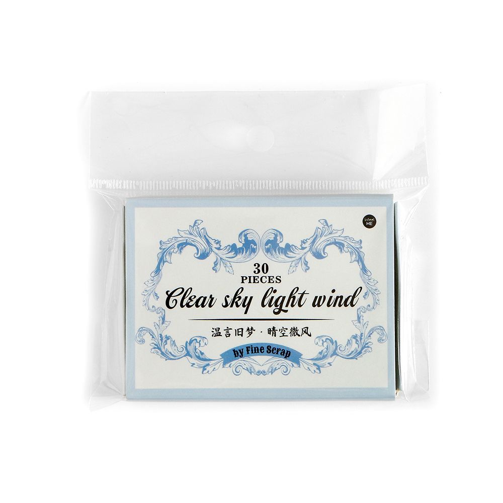 Warm Reminiscence Embossed Box Stickers