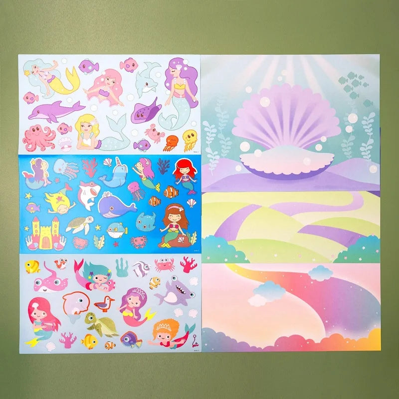 Reusable Stickers Book Set - Mermaid