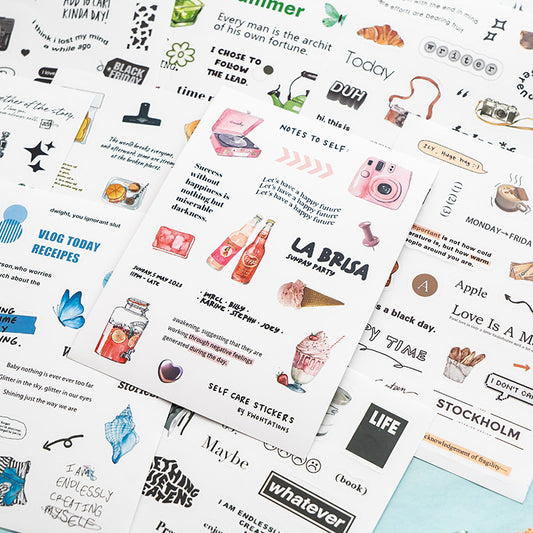 Life Style Slang Sticker Sheets