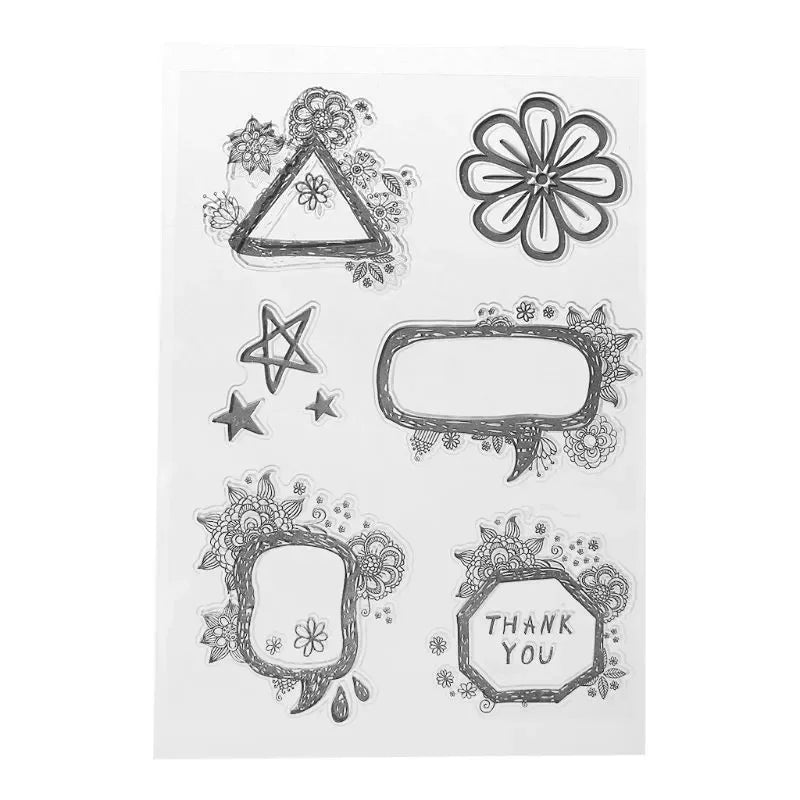 Transparent Silicon stylis Stamp Sheets