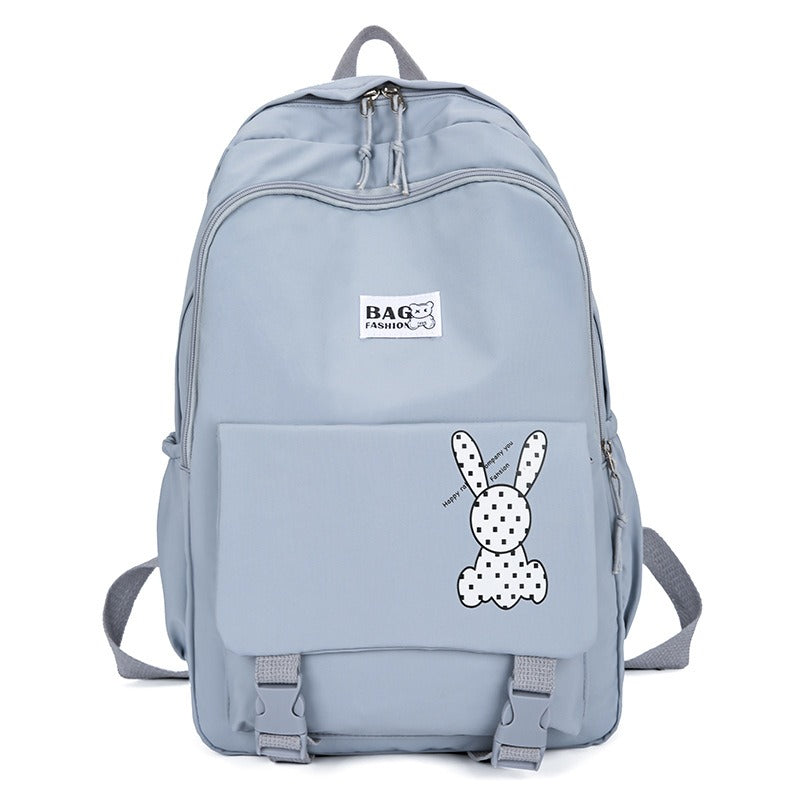 Little Rabbit Front Buckle Pocket Backpack Bag