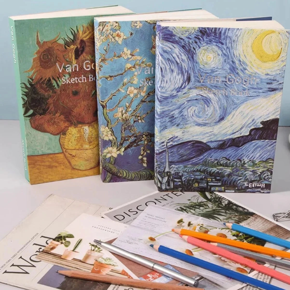 Van Gogh Oil Painting Cover Journal Sketch Book