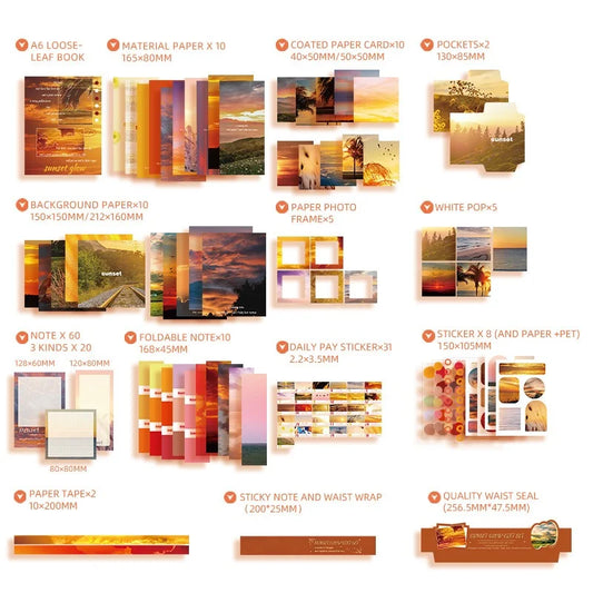 Loose-leaf Book Decoration DIY Journaling Kit Box