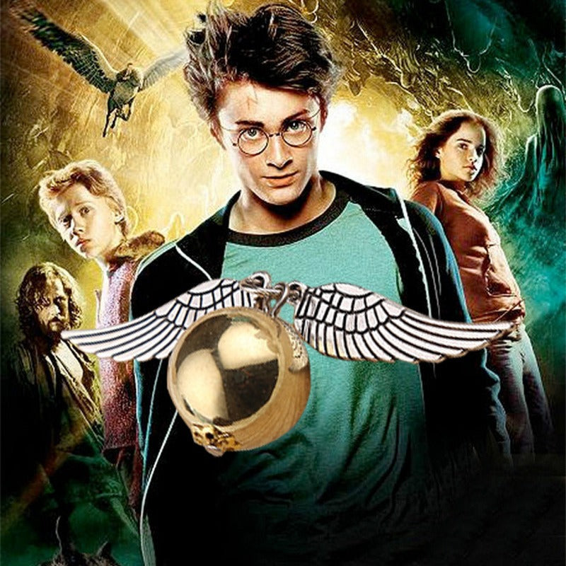 Harry Potter Golden Snitch Pendant Necklace Keychain