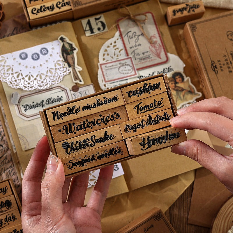 Hand Written Wooden Stamps