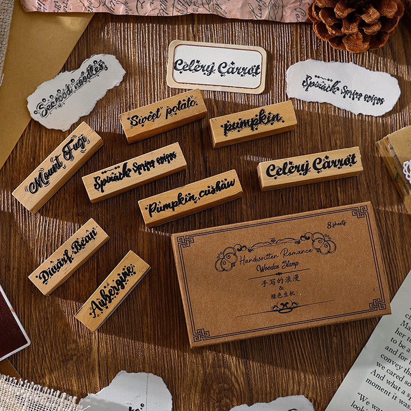 Hand Written Wooden Stamps