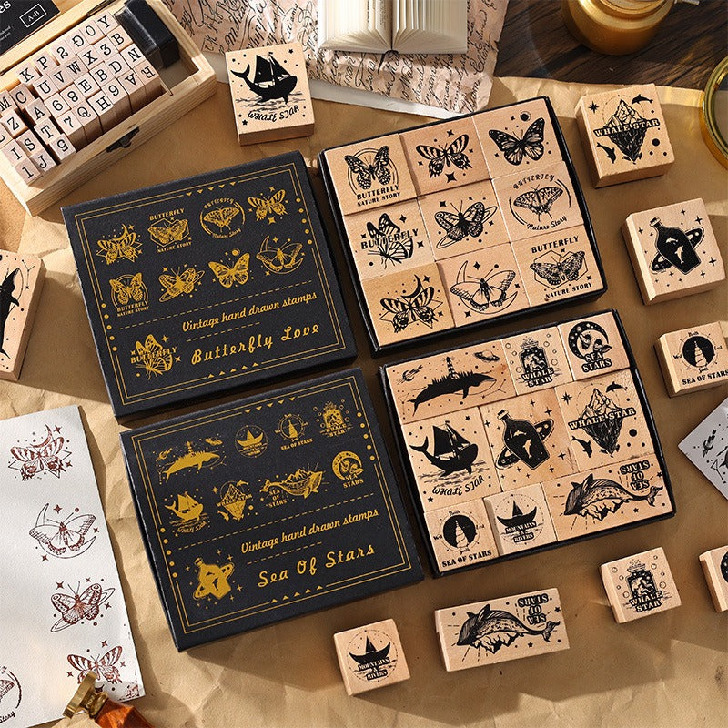Animated Wooden Stamps box