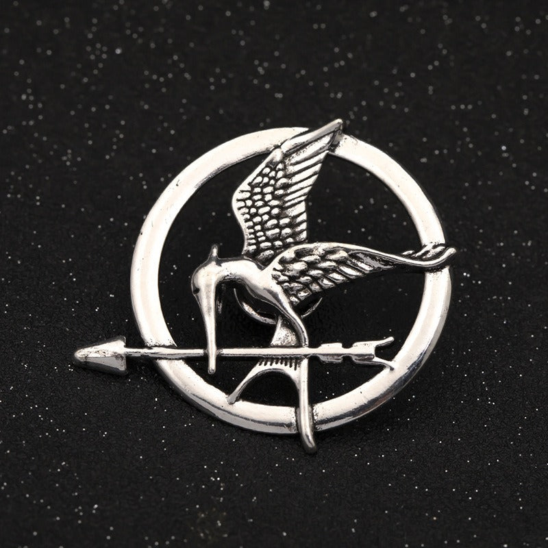 Hunger Games Series Mockingjay Mocking Bird Brooch and Enamel Pin