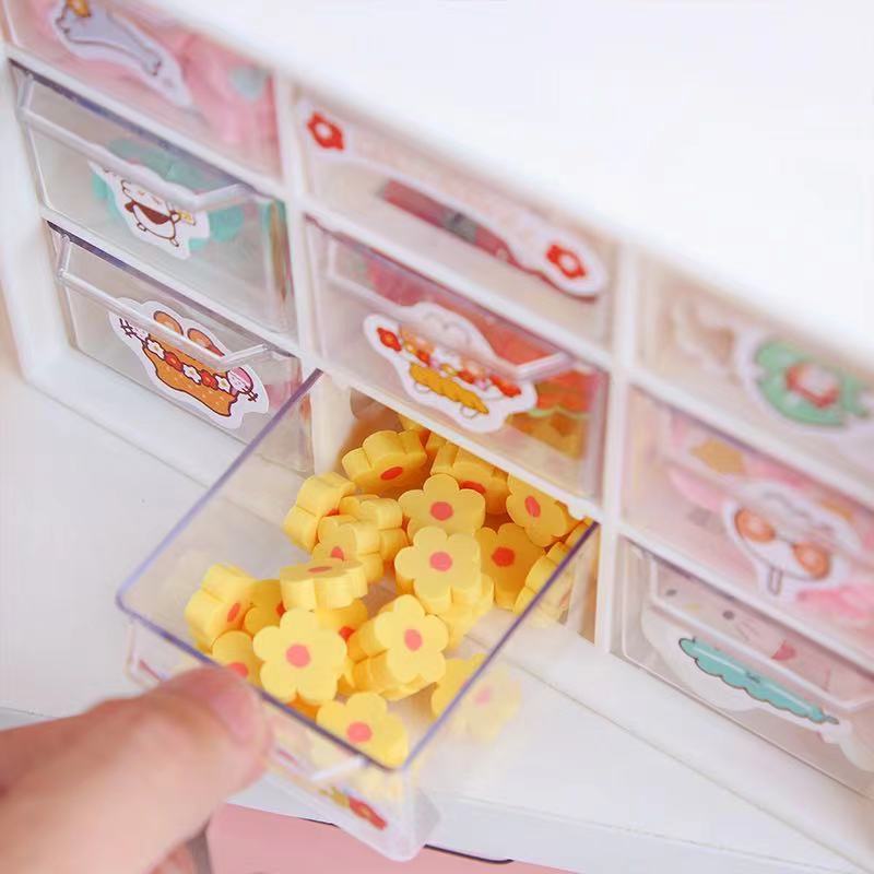 Transparent Storage Box Rack Drawer Set