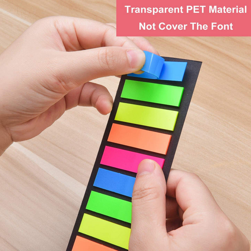 Fluorescent Self Adhesive Memo Pad Sticky Notes Bookmarks
