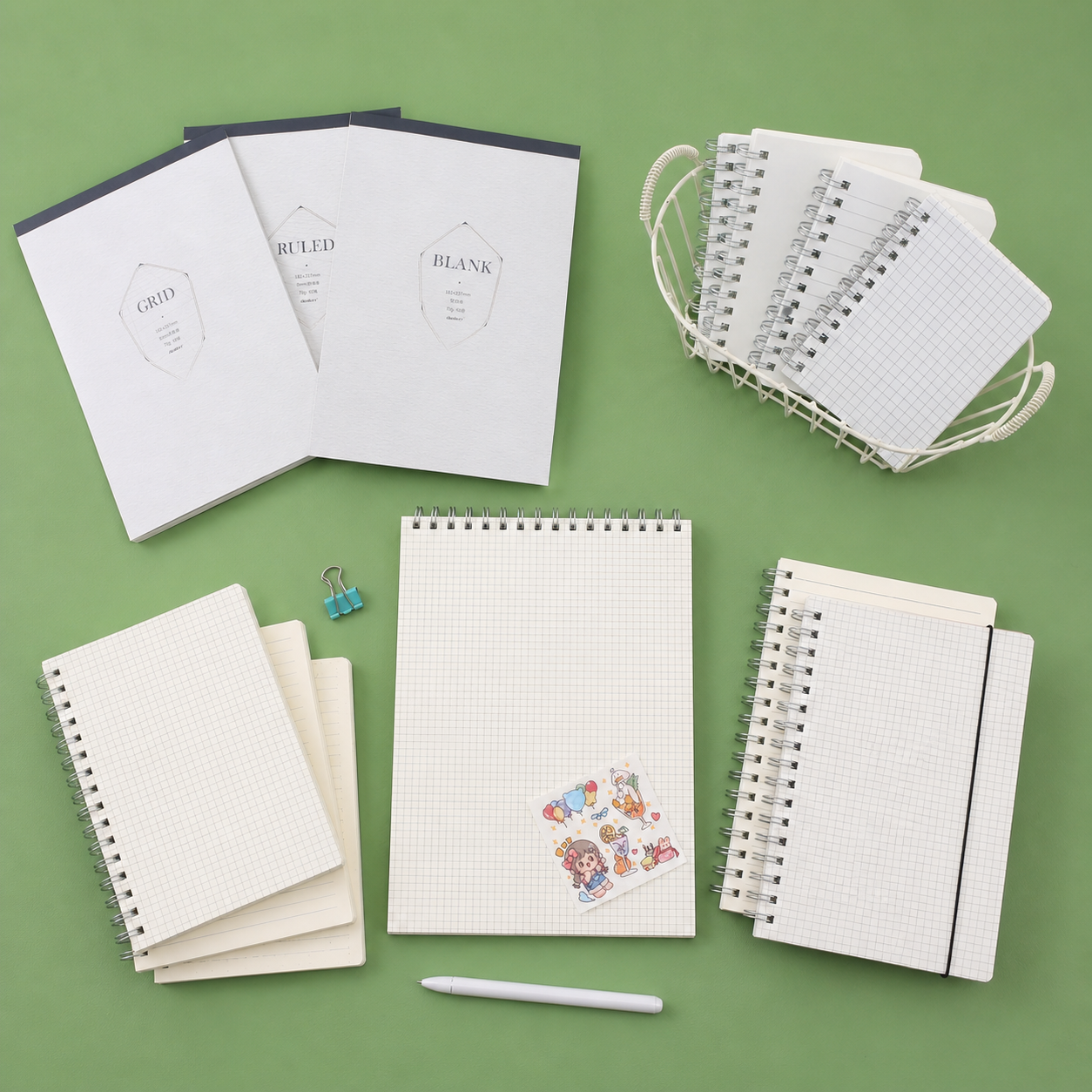 Notebook Grid Box Grid Notebook – thepaperworm