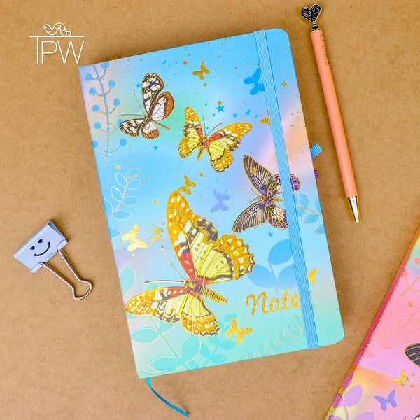 Adorable Glittered Butterfly Notebook
