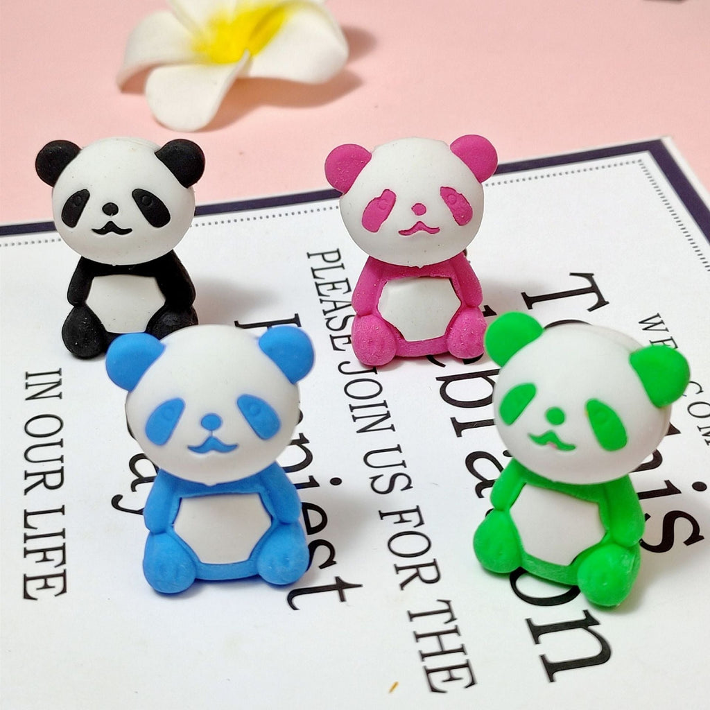 Cute Panda Shape Erasers