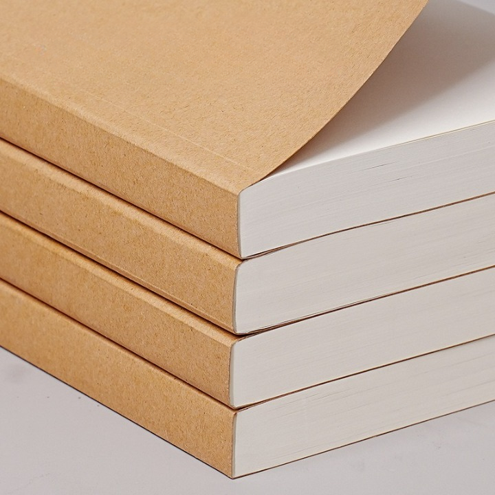 Kraft Cover Thick Blank Page Notebook Register