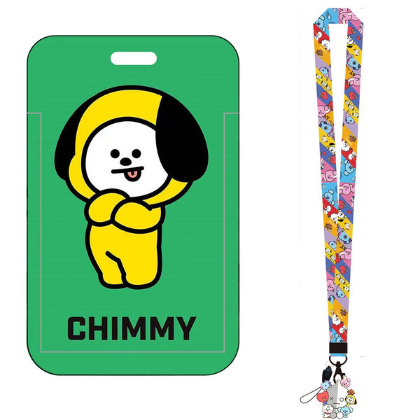 Card Holder Neck Strap Lanyard - Cartoons