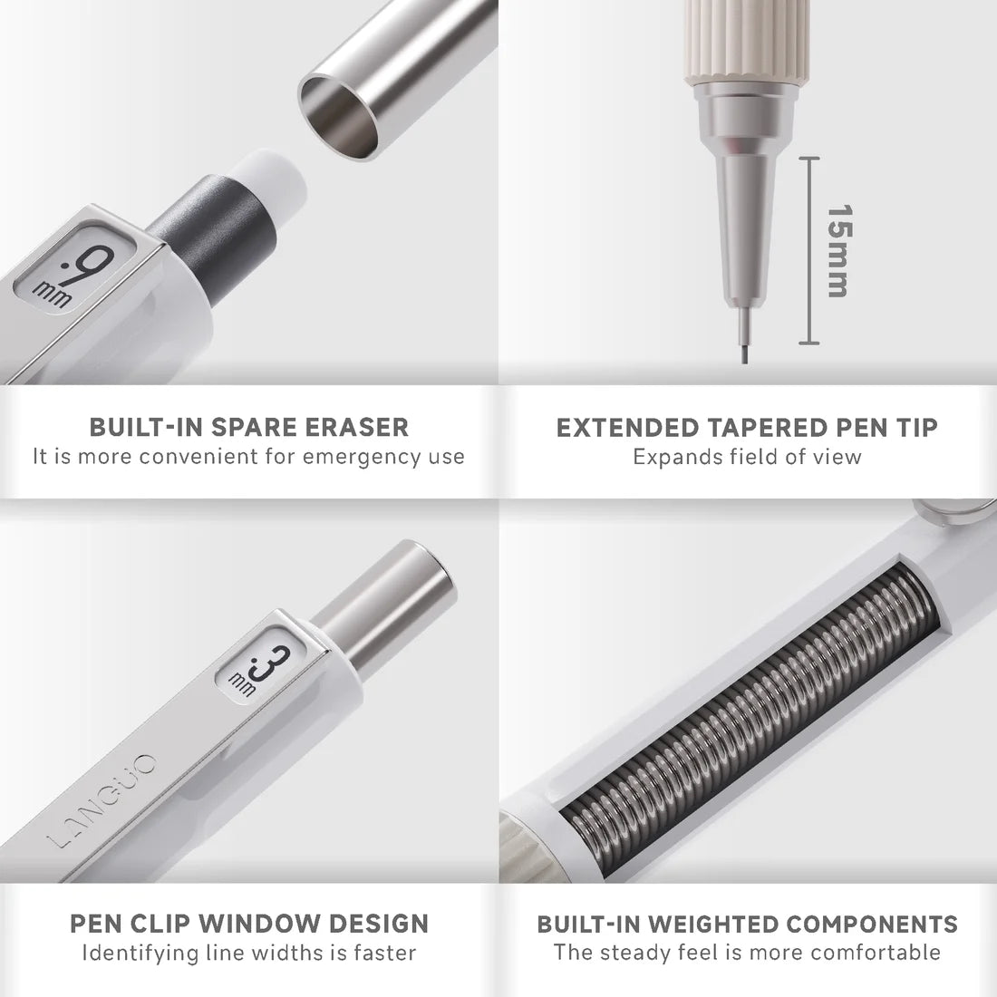 11 pc Premium Mechanical Pencil Set for Artists