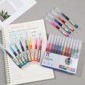 12-Color Fine Tip Liquid Ink Gel Pen Set