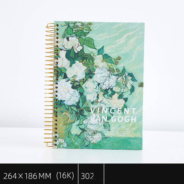 Van Gogh series Extra Large Coil Register Notebooks