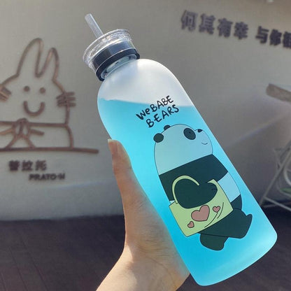 Water Bottle with Straw
