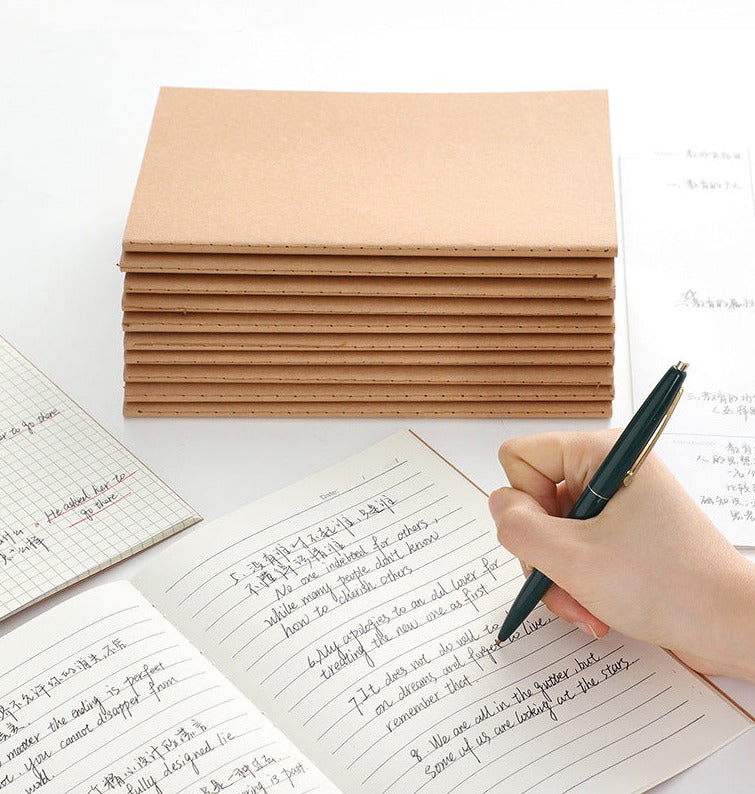 A5/B5 Kraft Cover Lined Notebook – thepaperworm
