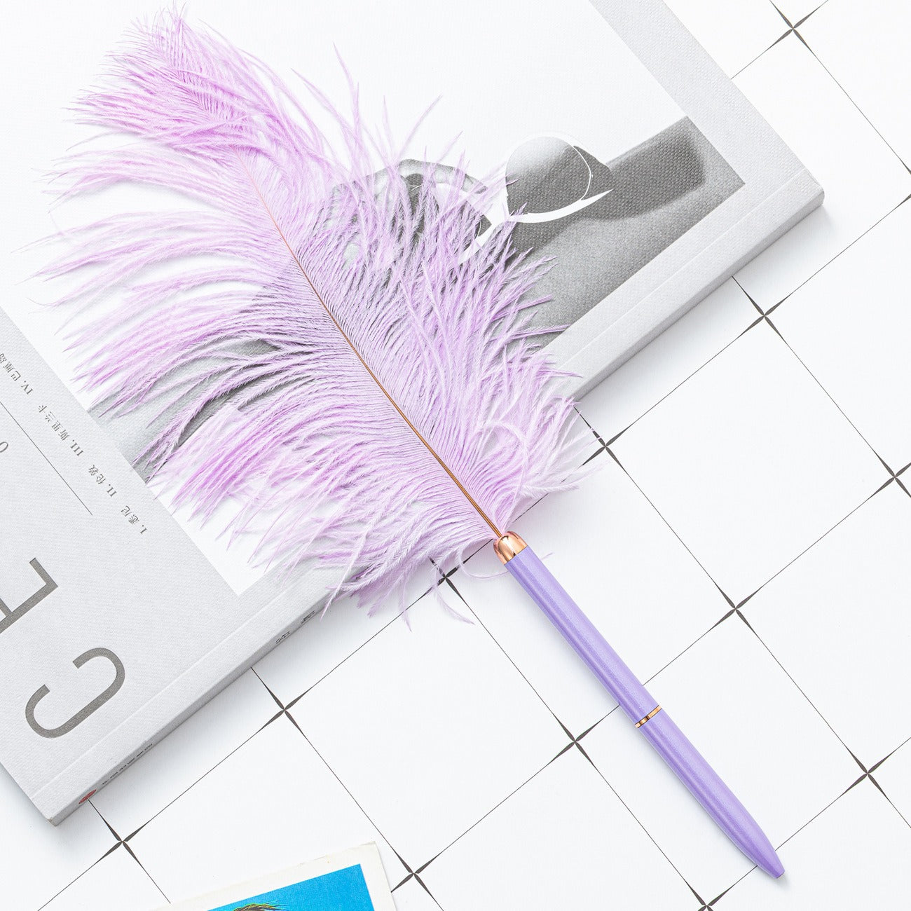 Metal Body Feather Signature Pen