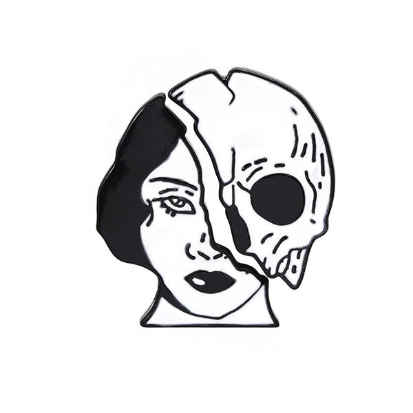 Enamel Pin - Skull Girl
