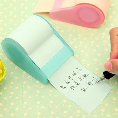 Sticky Note Roll With Plastic Holder