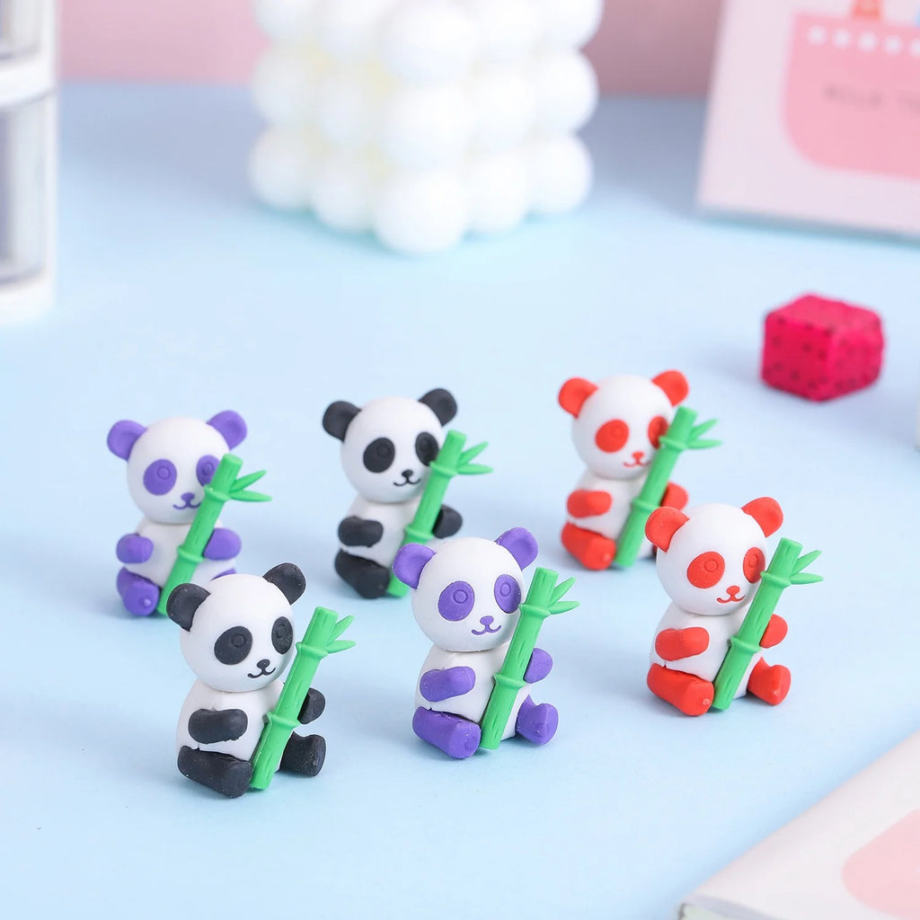 Cute Panda Bamboo Eraser