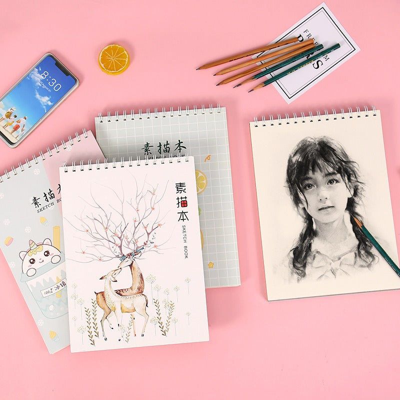 Big Size Cartoon Cover Sketchbook - Dear
