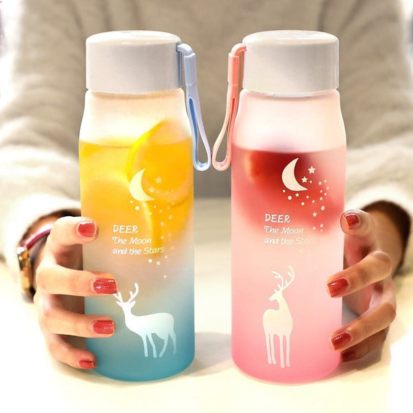 Deer Series Frosted Water Cup Bottle