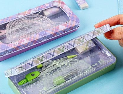 Basic Geometry School Stationery Set