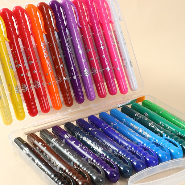 Washable Rotating Oil Pastel Crayons Colors Set