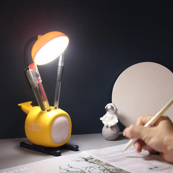 Space Ship Table Lamp With Pen Holder