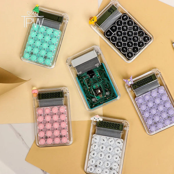 Cute Mini Pocket Colorful Student Calculator