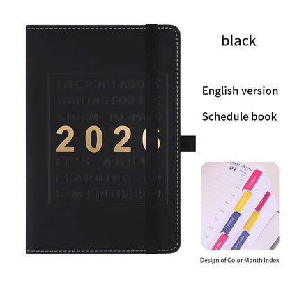 2026 Premium Schedule Leather Cover Planner With Pen