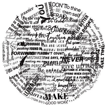 English Inspirational Short Sentences Stickers Pack