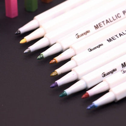 Metallic Color Marker Pen Pack of 12