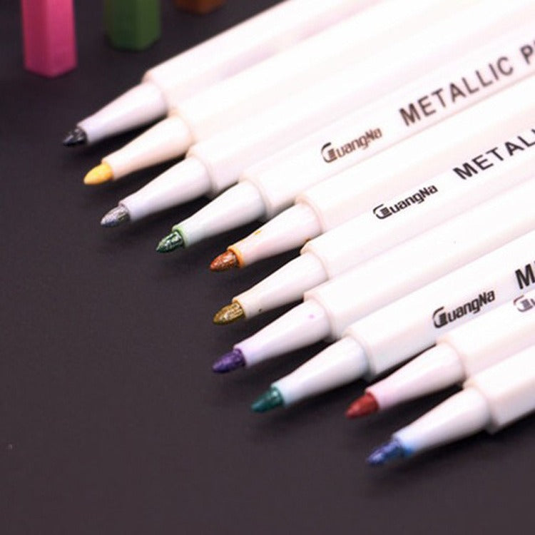 Metallic Color Marker Pen Pack of 12