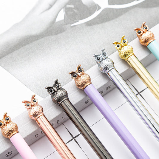 Owl Shape Metal Signature Ball Point Pen