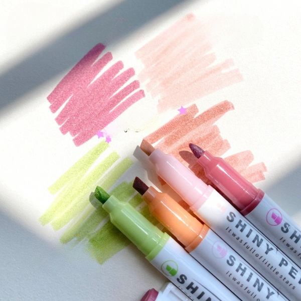 Glitter Highlighter Marker Set