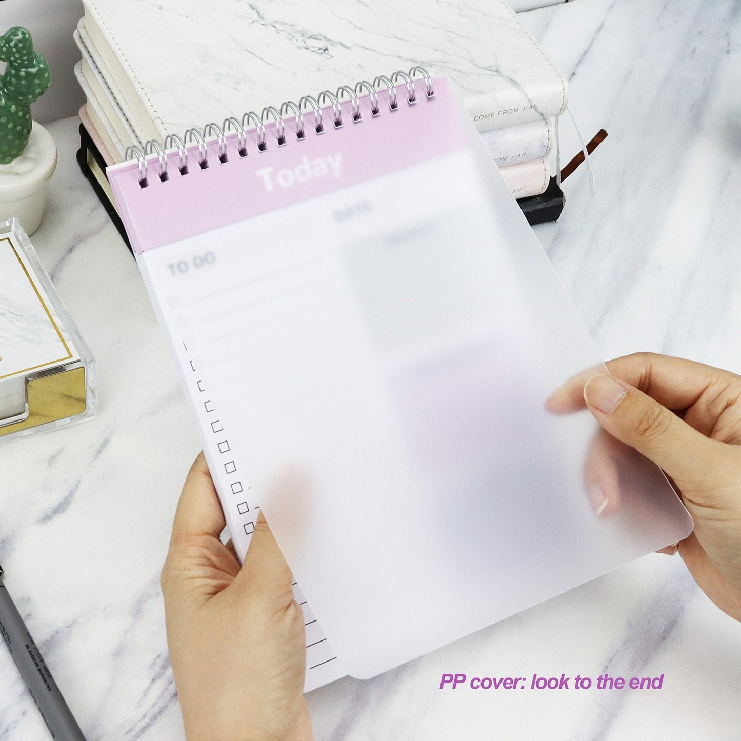PP Cover Flip-Up Day Planner Note Pad