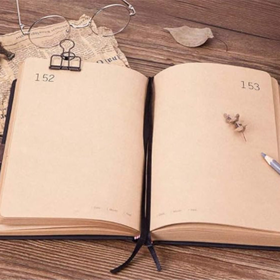 Retro 365 Plain Paged Planner Journal With Lock