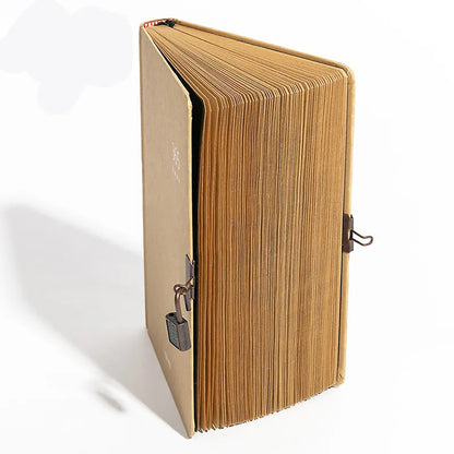 Retro 365 Plain Paged Planner Journal With Lock
